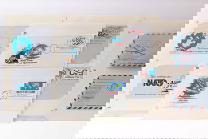 Collection of U.S. Aerogramme First Day Covers – 1960s–1980s Issues