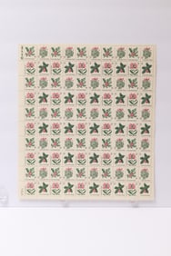 1969 5¢ Christmas Issue Full Sheet (Scott #1384–1387)