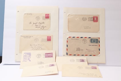 Group of U.S. Commercial and Commemorative Postal Covers, 1930s–1950s