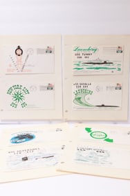 U.S. Navy Nuclear Submarine Keel Laying, Launching, and Commissioning Covers, 1970s–1980s