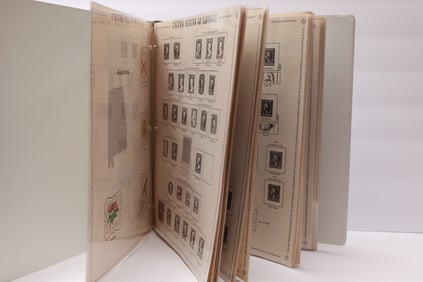 U.S. Prominent Americans Collection & Frontiersman Stamp Album