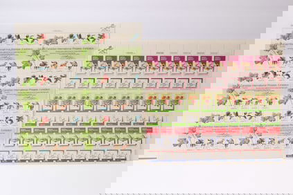Two Full Sheets of U.S. Commemorative Stamps – 1978 Canadian International Philatelic Exhibition