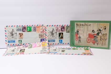 Spain Souvenir Covers and Japan Horse and Culture Series Presentation Pack