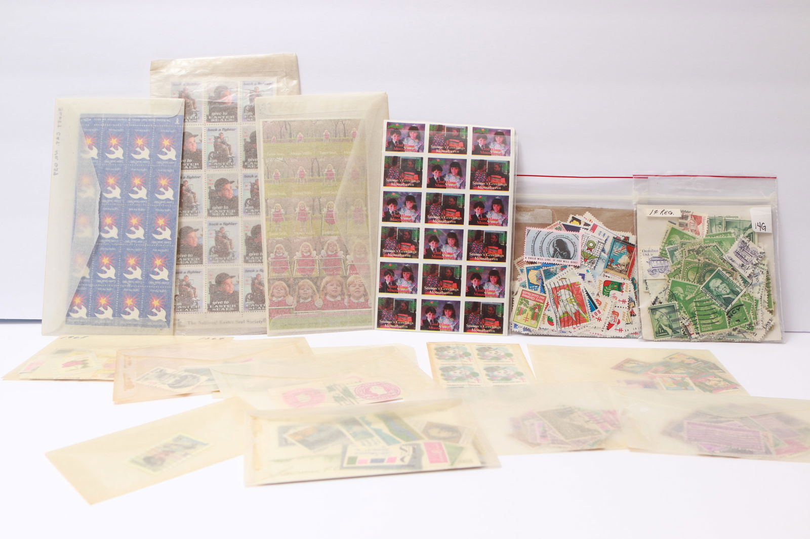 Mystery Lot of Canceled U.S. Stamps – Predominantly 1¢ Issues (1 of 6)