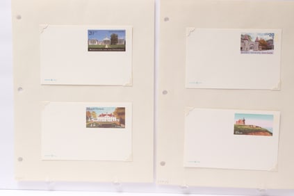 U.S. Postal Stationery First Day Covers: Universities and Landmarks (1980s–1990s)