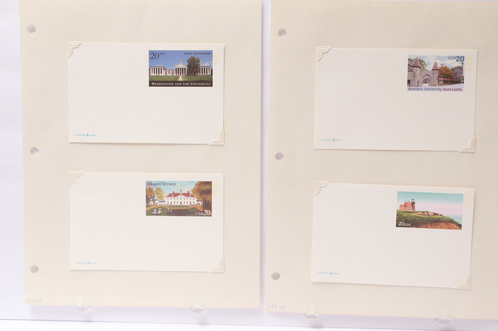 U.S. Postal Stationery First Day Covers: Universities and Landmarks (1980s–1990s) (1 of 10)