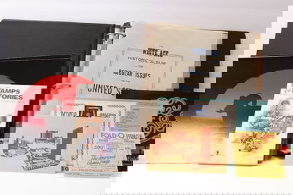 Two White Ace Stamp Albums and Philatelic Supplies