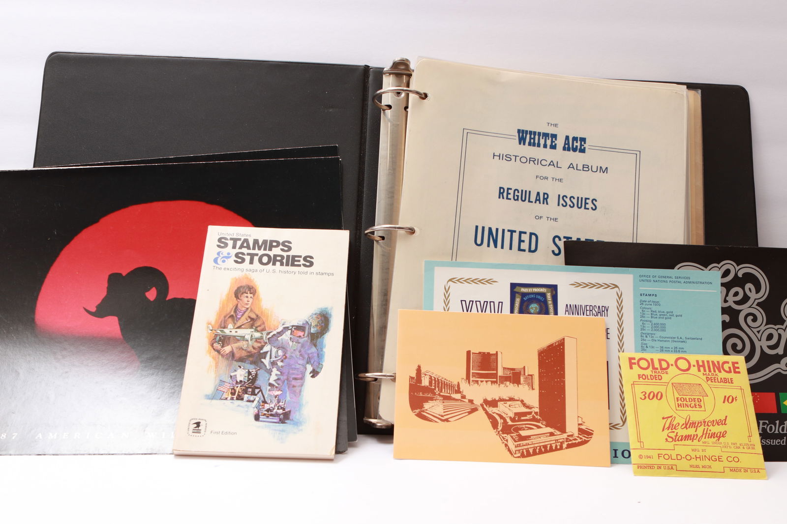 Two White Ace Stamp Albums and Philatelic Supplies (1 of 13)