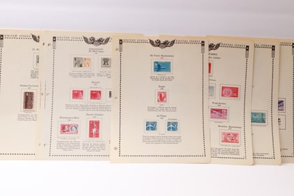 U.S. Airmail Stamps: Space Exploration & Famous Americans