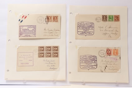 George Washington Bicentennial Covers with Federal Hall Series, 1932–1933