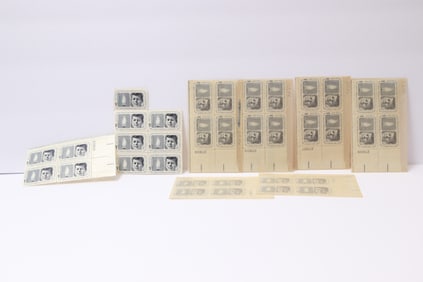 1964 U.S. 5¢ John F. Kennedy Memorial Stamp Blocks