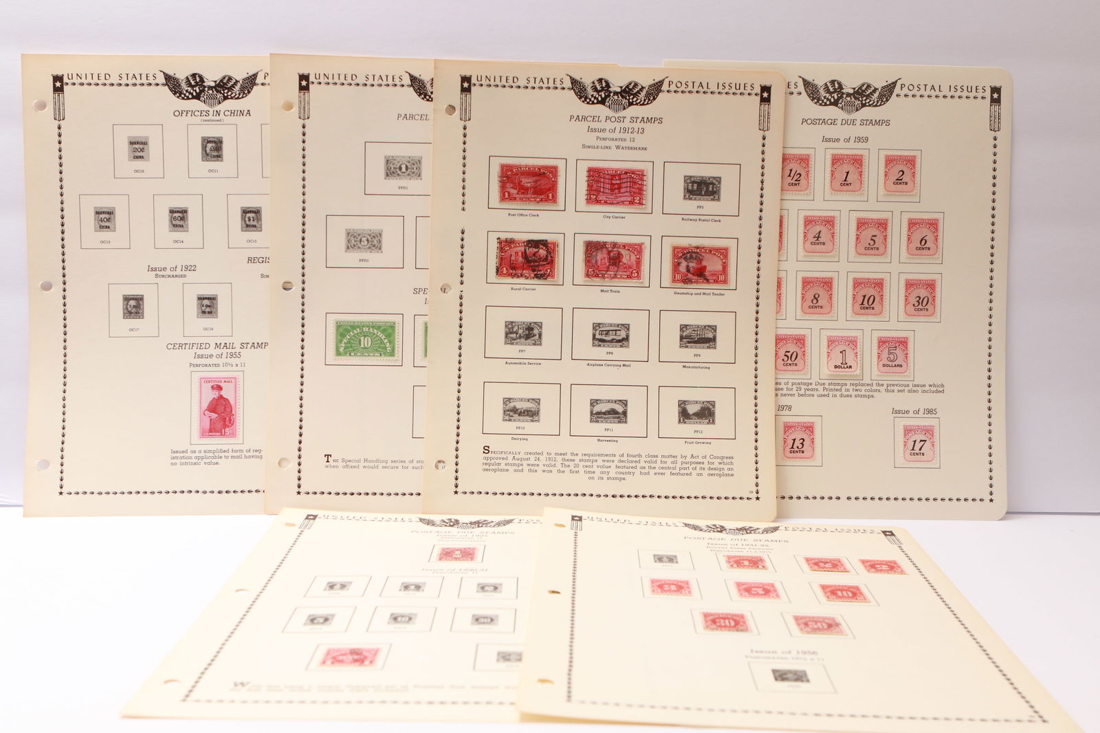 U.S. Back-of-Book Issues: Postage Due, Offices in China & Registry (1 of 6)