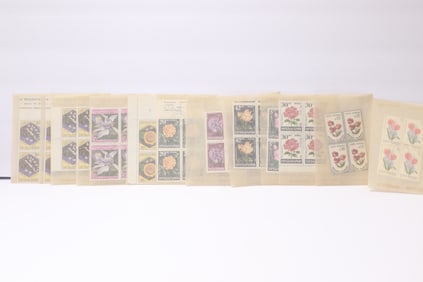 Bulgaria Flora-Themed Stamp Blocks