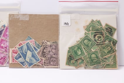 Mystery Lot of Canceled U.S. Stamps – Predominantly 1¢ Issues