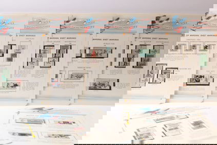 U.S. Commemorative Issues on White Ace Album Pages (1970s–1980s)