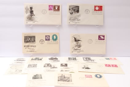 U.S. First Day Covers – Embossed and Stamped Envelopes (1930s–1950s)