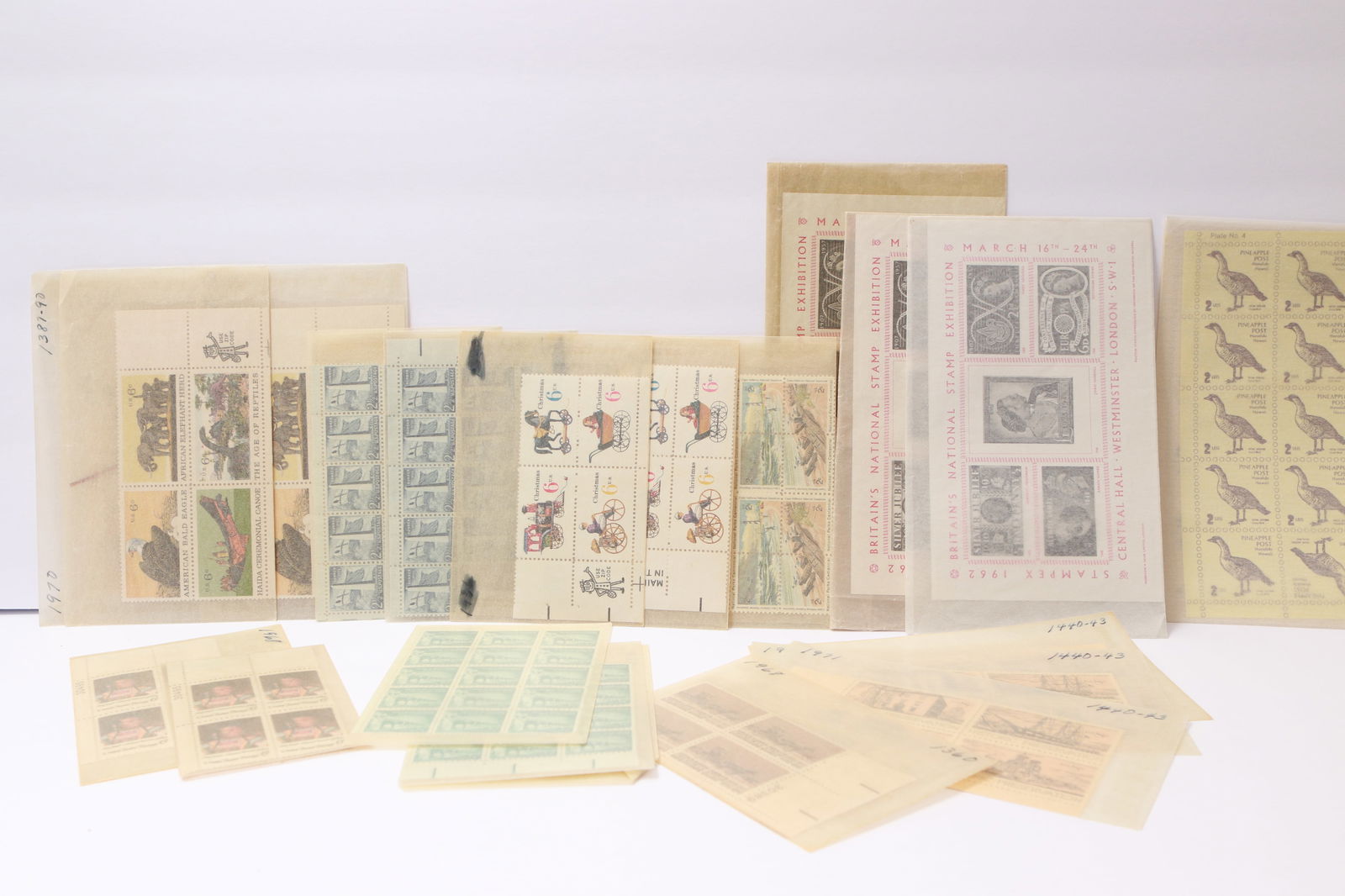 Assorted U.S. and British Commonwealth Plate Blocks and Souvenir Sheets (1 of 9)