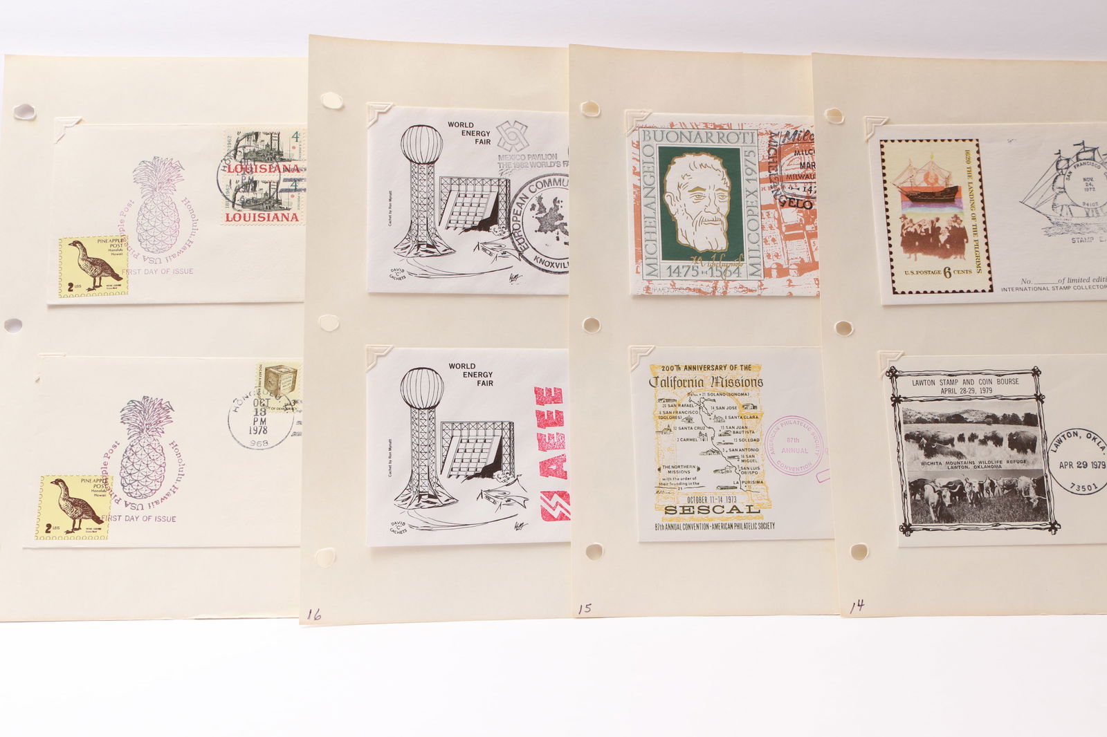 Group of U.S. and International Exposition and Event Covers, 1957–1980s (1 of 17)