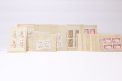 Several Four Block Stamp Collection