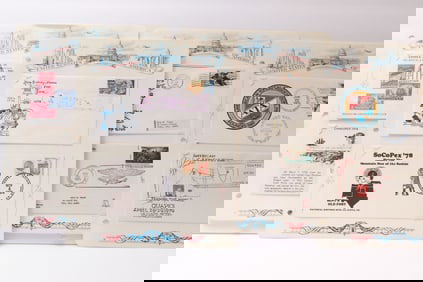 Group of U.S. and International Philatelic Event Covers, 1968–1979