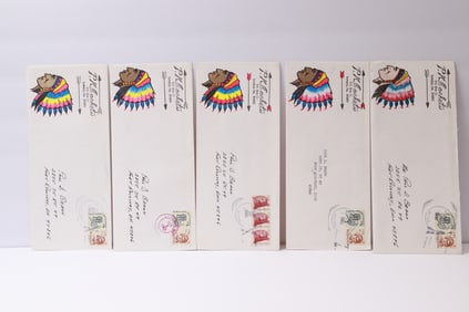 Hand-Drawn Cacheted Covers by P.J. Ceketis