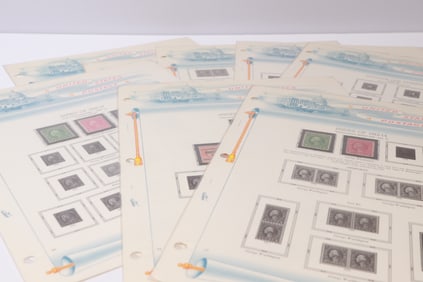 United States Postage Stamps on Album Pages (1912–1925 Issues)