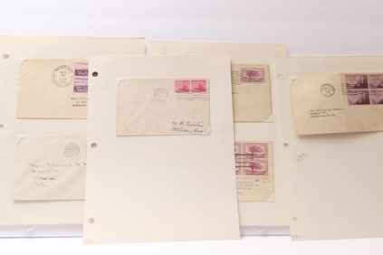 Group of 1930s U.S. First Day Covers with Commemorative Issues
