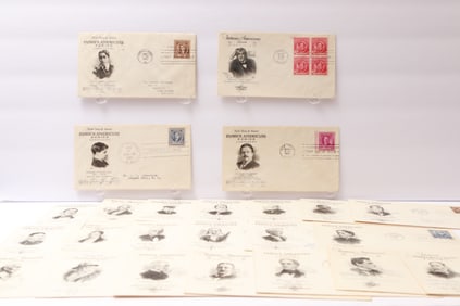 U.S. First Day Covers – Famous Americans Series (1940s)