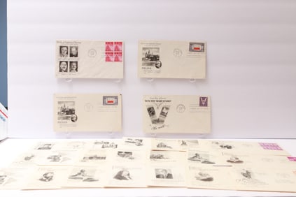 U.S. First Day Covers – National Defense, Famous Americans, and Commemoratives (1940s)