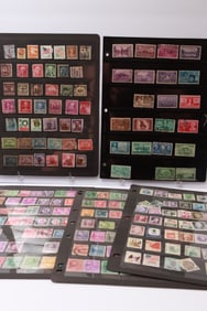 United States Postage Stamp Assortment in Stock Pages
