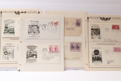 Group of U.S. First Day Covers – Historical, Educational, and Commemorative Issues (1930s–1970s)