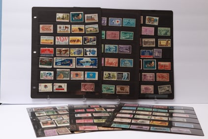 United States Postage Stamp Selection in Stock Pages