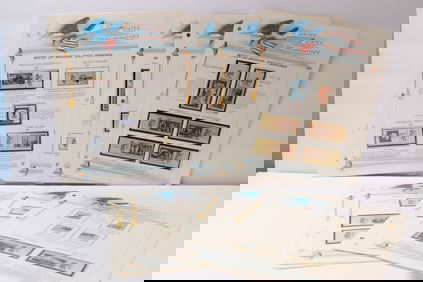 U.S. Commemorative Stamp Album Pages with “Mr. Zip?? Marginal Markings