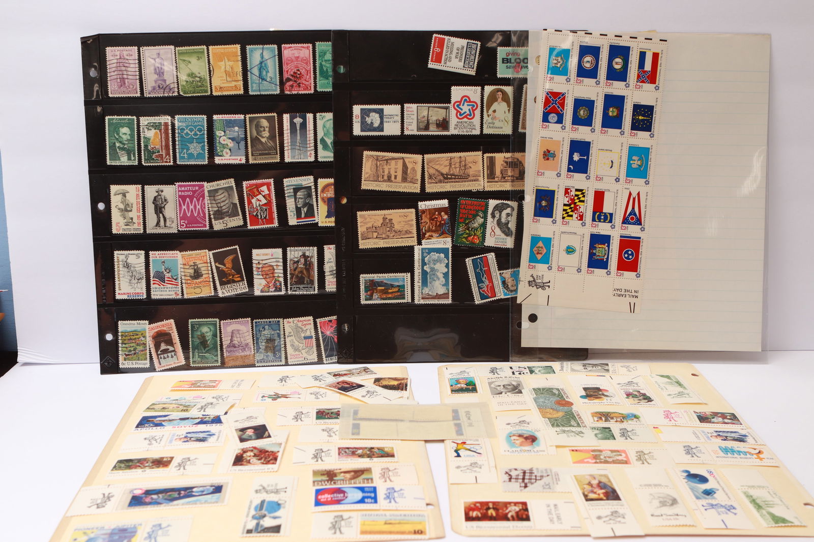 U.S. Mint and Used Commemorative Stamp Collection (1 of 12)