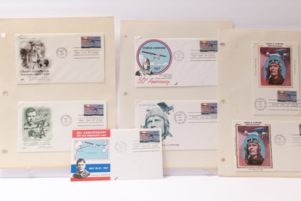 Collection of U.S. First Day Covers – Charles A. Lindbergh 50th Anniversary of Transatlantic