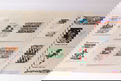 Collection of U.S. and Canada First Day Covers – Space Exploration, Peace Bridge, Overland Mail,