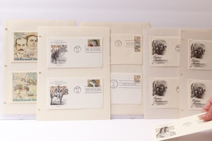 Collection of First Day Covers – Wright Brothers, Native American Series, and Commemoratives