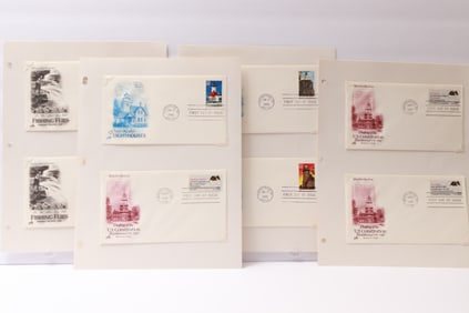 Collection of First Day Covers – Great Lakes Lighthouses, U.S. Constitution Bicentennial, Fishing