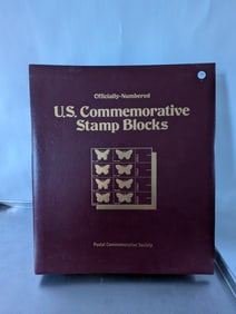 Officially-numbered U.S. Commemorative Stamp Blocks Collection issued by the Postal Commemorative