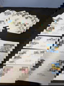 Group of U.S. First Day Covers including architecture, space achievements, commemoratives and