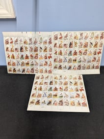 Three full sheets of 22 cent North American Wildlife stamps.