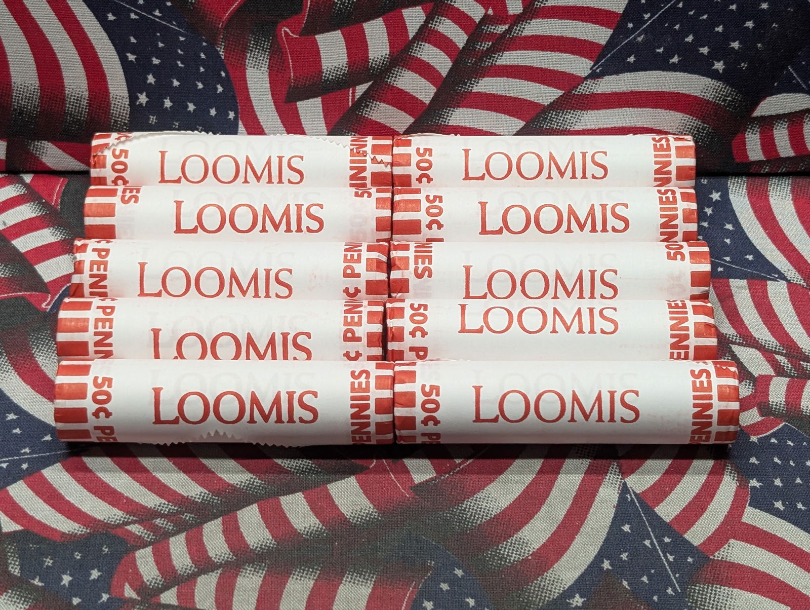 Ten Rolls of 2025 BU Lincoln Shield Cents, Last Year, (500 Coins Total)