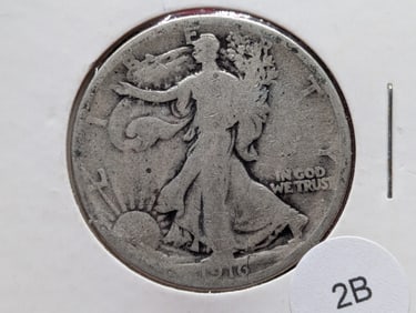 1916-P Walking Liberty Half Dollar