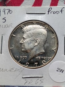 1970-S Kennedy Half Dollar Proof - 40% Silver Rare Key Date