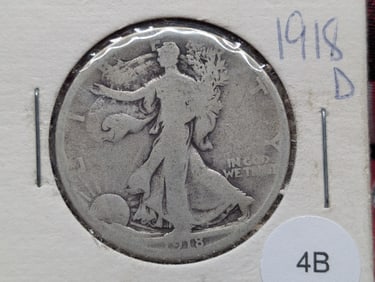 1918-D Walking Liberty Half Dollar