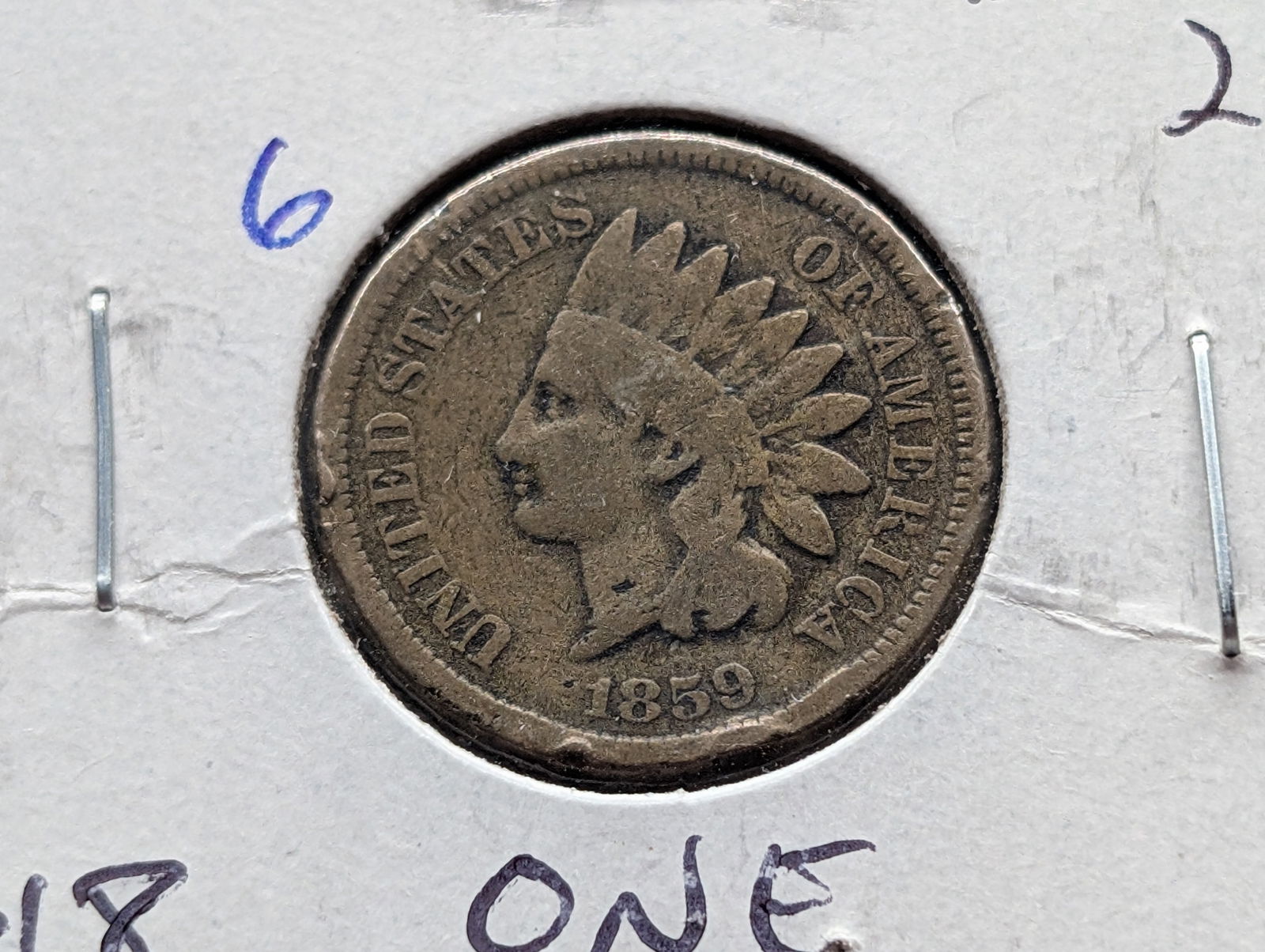 1859 CN Indian Head Cent - Pre Civil War! - First Year! (1 of 3)