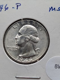 1946-P Washington Quarter - 90% Silver