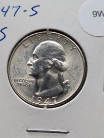 1947-S Washington Quarter - 90% Silver - MS