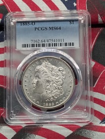 1885-O Morgan Dollar, PCGS MS64