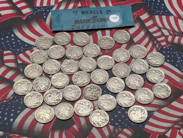 Roll of Mixed Date Buffalo Nickels